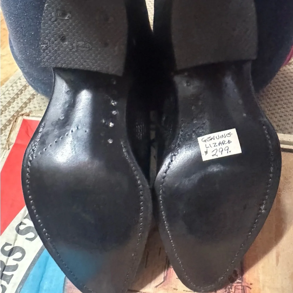 Justin’s boots black iguana lizard style #L4705 size 5B - Picture 9 of 9